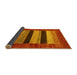 Sideview of Abstract Yellow Contemporary Rug, con355yw