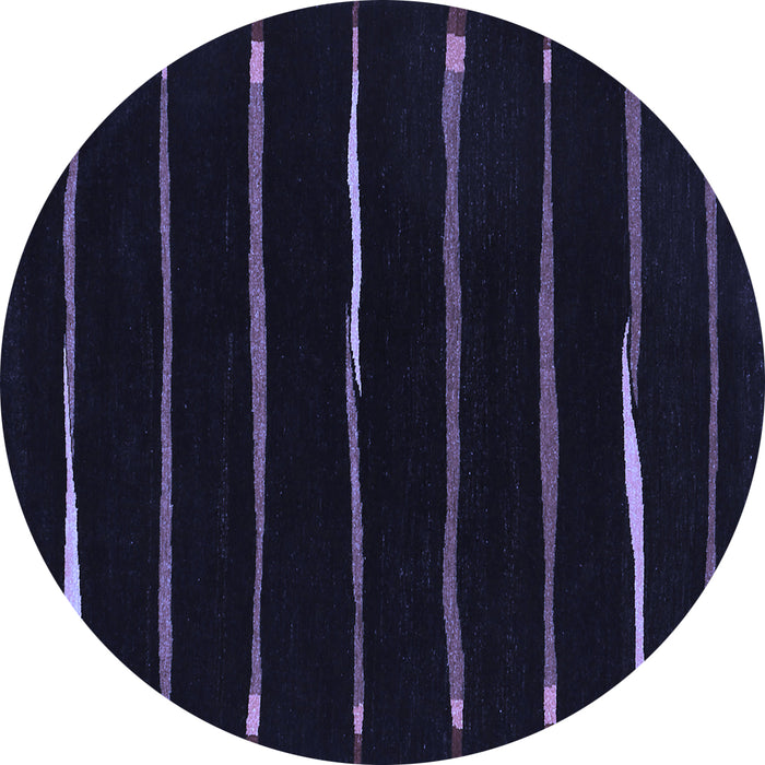 Round Machine Washable Abstract Blue Contemporary Rug, wshcon356blu