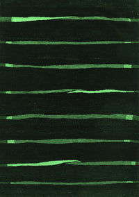 Abstract Emerald Green Contemporary Rug, con356emgrn