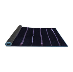 Sideview of Abstract Blue Contemporary Rug, con356blu
