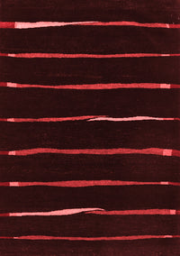 Abstract Red Contemporary Rug, con356red