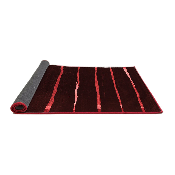Abstract Red Contemporary Area Rugs