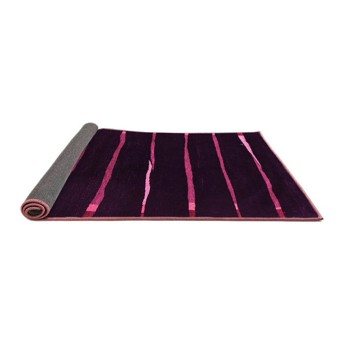 Sideview of Abstract Pink Contemporary Rug, con356pnk