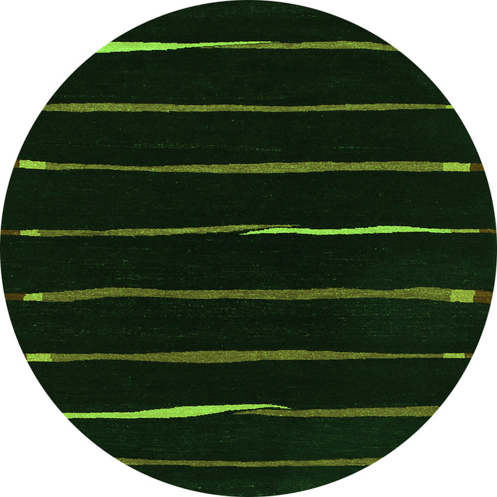 Machine Washable Abstract Green Contemporary Area Rugs, wshcon356grn