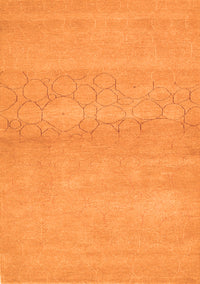 Abstract Orange Contemporary Rug, con357org