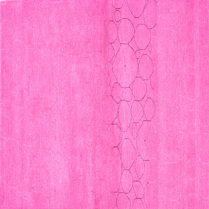 Square Abstract Pink Contemporary Rug, con357pnk