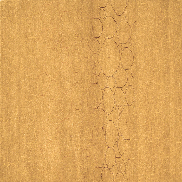 Square Machine Washable Abstract Brown Contemporary Rug, wshcon357brn