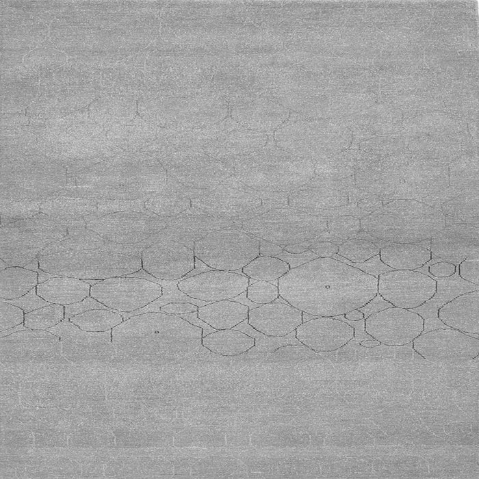 Serging Thickness of Abstract Gray Contemporary Rug, con357gry