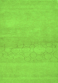 Abstract Green Contemporary Rug, con357grn