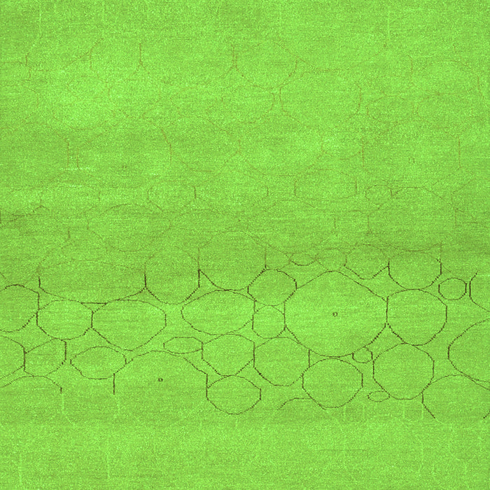 Abstract Green Contemporary Rug, con357grn