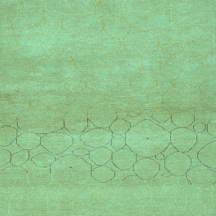Abstract Turquoise Contemporary Rug, con357turq