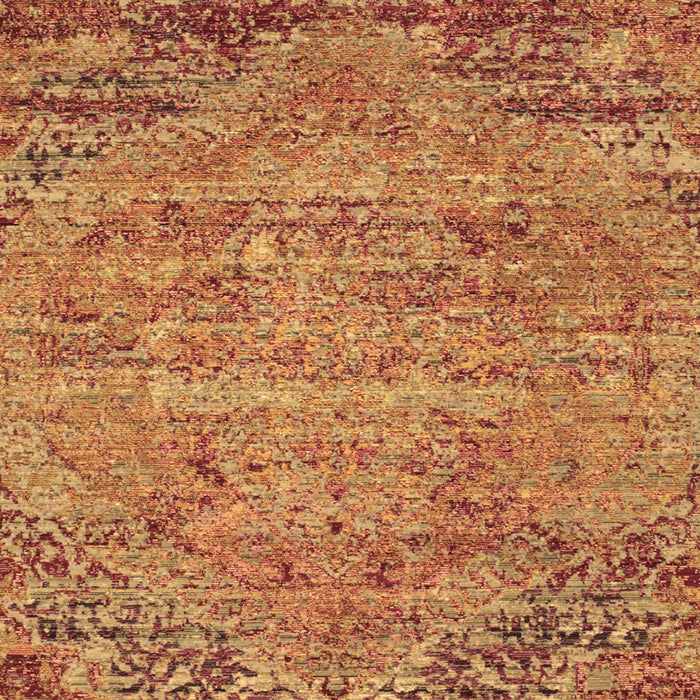 Machine Washable Abstract Brown Contemporary Rug, wshcon358brn
