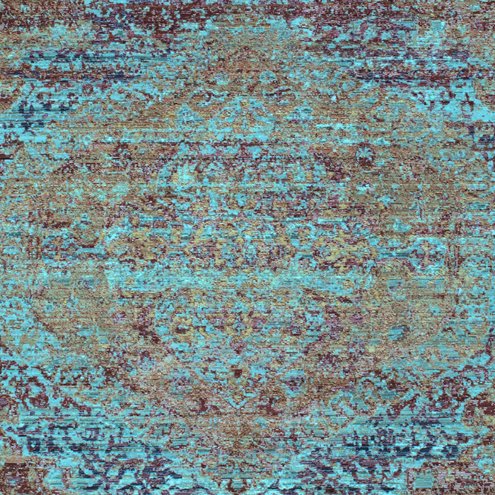 Machine Washable Abstract Light Blue Contemporary Rug, wshcon358lblu