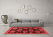 Contemporary Red Washable Rugs