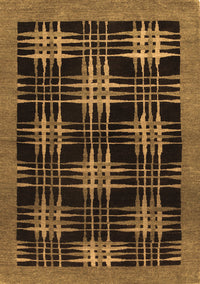 Abstract Brown Contemporary Rug, con359brn