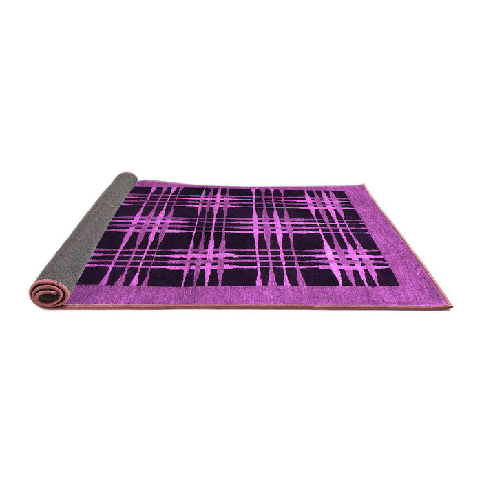 Sideview of Abstract Purple Contemporary Rug, con359pur