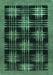 Machine Washable Abstract Turquoise Contemporary Area Rugs, wshcon359turq