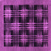 Square Abstract Purple Contemporary Rug, con359pur