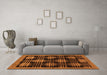 Machine Washable Abstract Orange Contemporary Area Rugs in a Living Room, wshcon359org