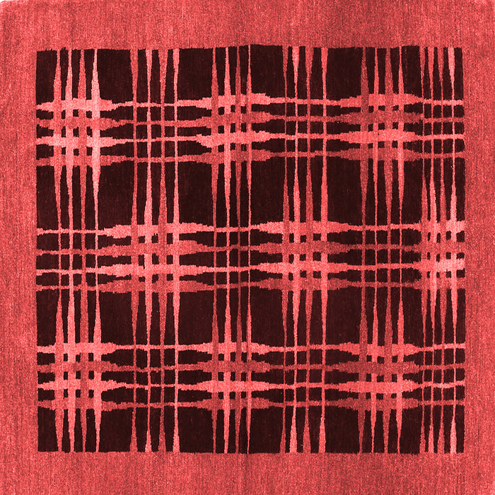 Abstract Red Contemporary Rug, con359red