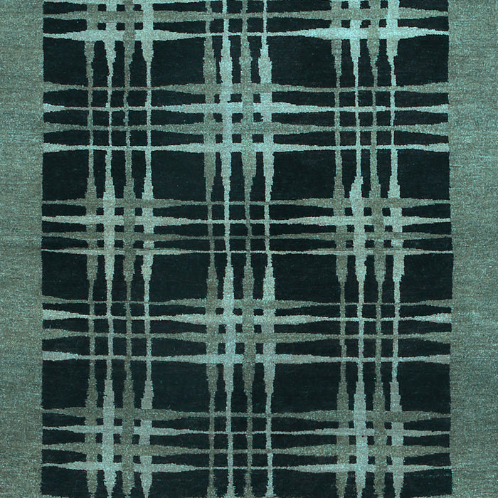 Abstract Light Blue Contemporary Rug, con359lblu