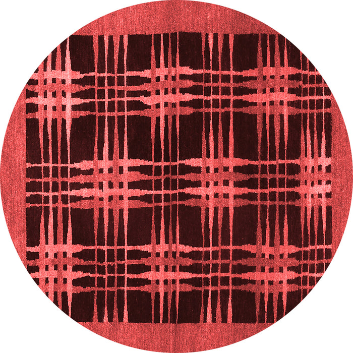 Machine Washable Abstract Red Contemporary Rug, wshcon359red