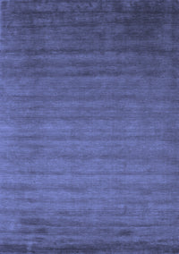 Abstract Blue Contemporary Rug, con35blu