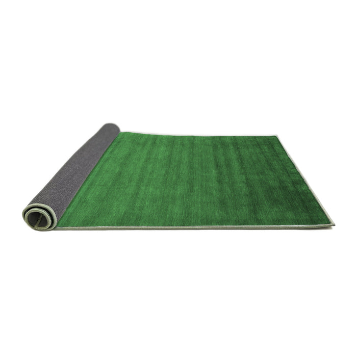 Sideview of Abstract Emerald Green Contemporary Rug, con35emgrn