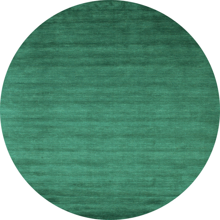 Round Abstract Light Blue Contemporary Rug, con35lblu