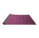 Sideview of Abstract Pink Contemporary Rug, con35pnk