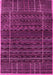 Machine Washable Abstract Pink Contemporary Rug, wshcon360pnk