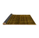 Sideview of Abstract Yellow Contemporary Rug, con360yw