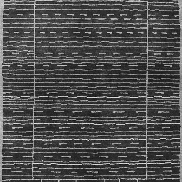 Serging Thickness of Machine Washable Abstract Gray Contemporary Rug, wshcon360gry