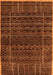 Serging Thickness of Machine Washable Abstract Orange Contemporary Area Rugs, wshcon360org