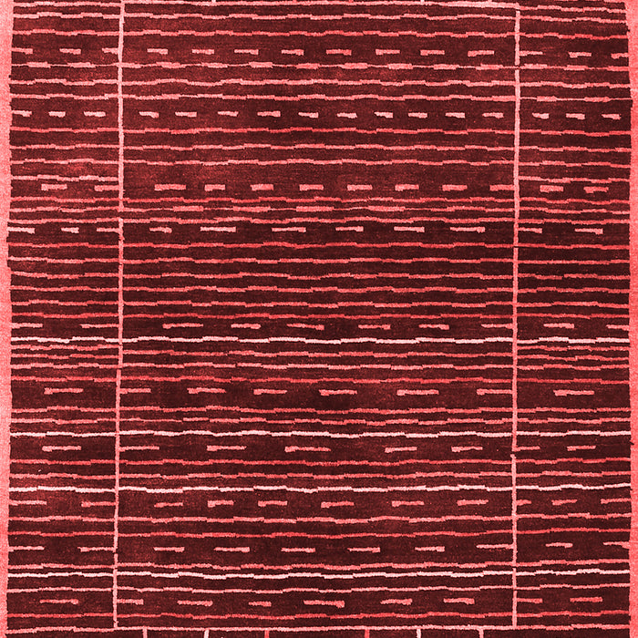 Machine Washable Abstract Red Contemporary Rug, wshcon360red