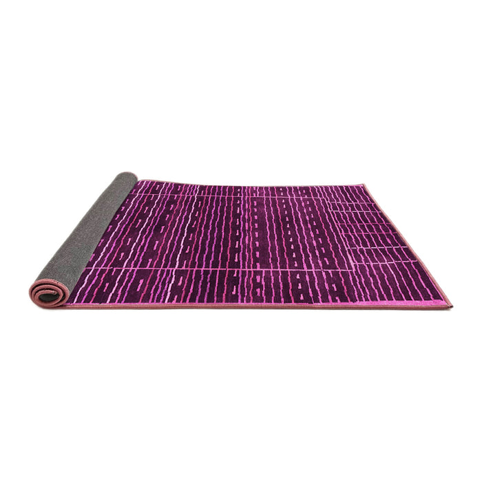 Sideview of Abstract Pink Contemporary Rug, con360pnk