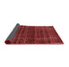 Abstract Red Contemporary Area Rugs