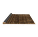 Sideview of Abstract Brown Contemporary Rug, con360brn