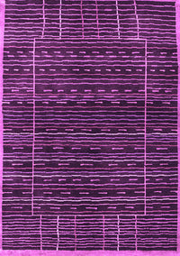 Abstract Purple Contemporary Rug, con360pur