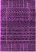 Abstract Purple Contemporary Rug, con360pur