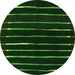 Machine Washable Abstract Green Contemporary Area Rugs, wshcon361grn