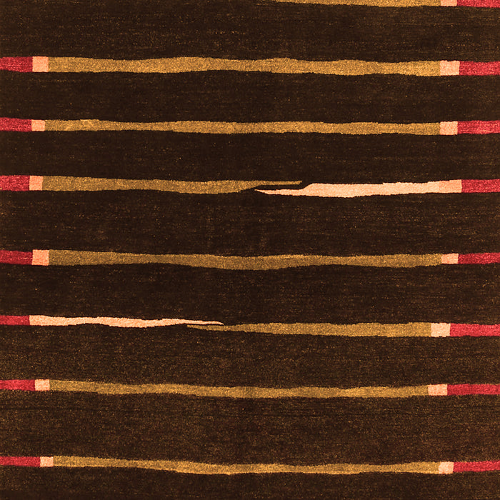 Abstract Orange Contemporary Rug, con361org