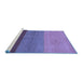 Sideview of Machine Washable Abstract Blue Contemporary Rug, wshcon362blu