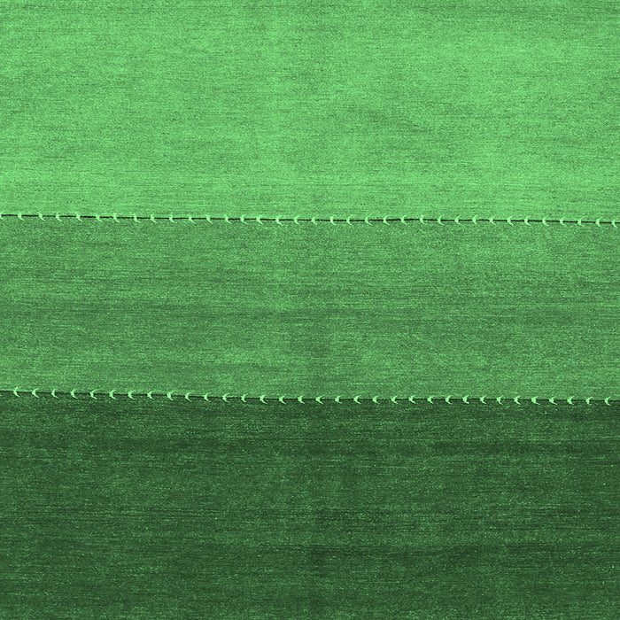 Square Abstract Emerald Green Contemporary Rug, con362emgrn