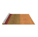 Sideview of Machine Washable Abstract Brown Contemporary Rug, wshcon362brn