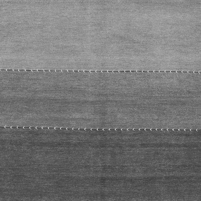 Round Machine Washable Abstract Gray Contemporary Rug, wshcon362gry