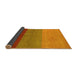 Sideview of Abstract Yellow Contemporary Rug, con362yw