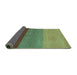 Sideview of Abstract Turquoise Contemporary Rug, con362turq