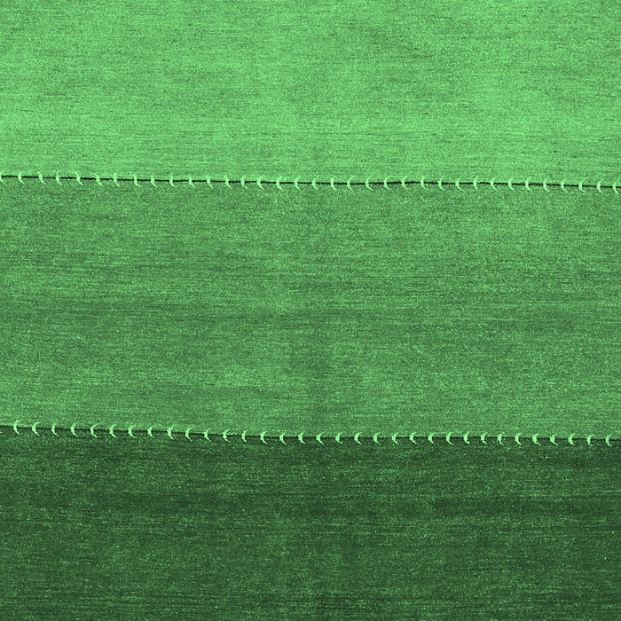 Machine Washable Abstract Emerald Green Contemporary Area Rugs, wshcon362emgrn