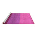 Sideview of Machine Washable Abstract Purple Contemporary Area Rugs, wshcon362pur